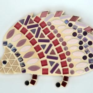 turtle and moon purple hedgehog mosaic craft kit