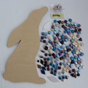 turtle and moon hare mosaic craft kit contents